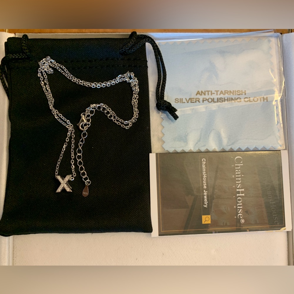 Chainhouse letter X necklace